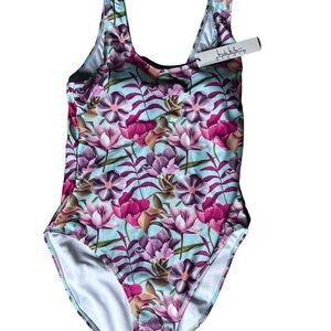Nicole Miller Flower Print bathing suit